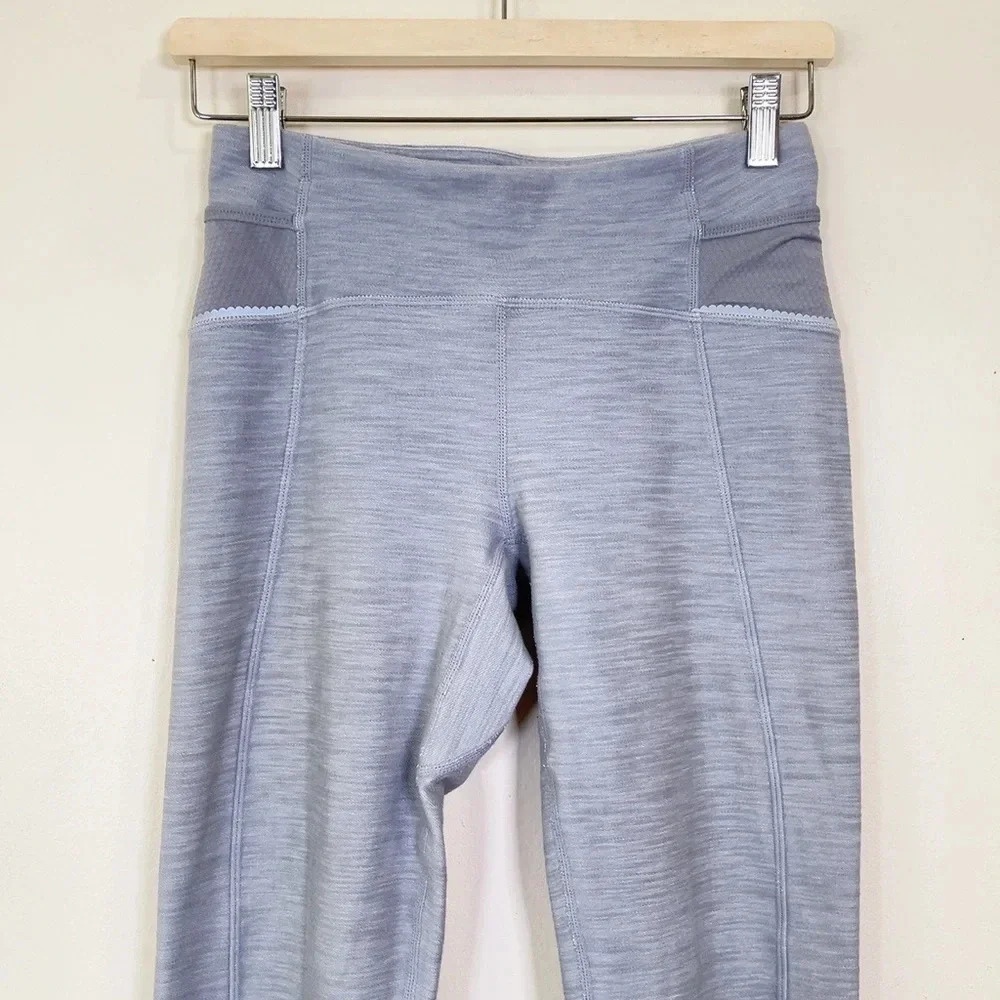 LULULEMON | RIDE ON CROP REFLECTIVE GREY SLUB  DENIM - Picture 3 of 14
